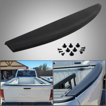 Tailgate Molding Cap Spoiler Compatible with 2009-2019 Dodge Ram 1500 2500 3500 Classic Tailgate Cover Molding Top Cap Protector Lip Spoiler Replace for CH1909100 55372052AH 6502632 926-578