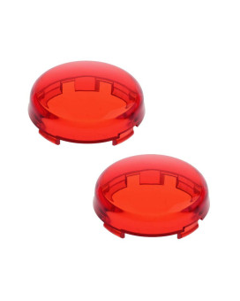 Nthreeauto Bullet Rear Turn Signal Light Lens Red Cover Compatible With Harley Dyna Street Glide Road King