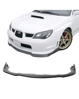 Front Bumper Lip Compatible With 20062007 Subaru Impreza Wrx Cs2 Style Pp Black Front Lip Spoiler Splitter By Ikon Motorsports