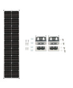 Zamp Solar Legacy Series 90Watt Long Roof Mount Solar Panel Expansion Kit For Curved Roofs Additional Solar Power For Of