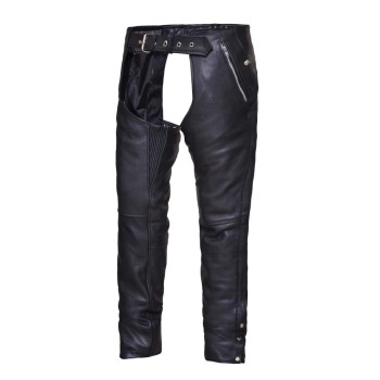 Unisex 4-Pocket Motorcycle Chaps With Snap Out Lliner,Black,Size - 4Xl