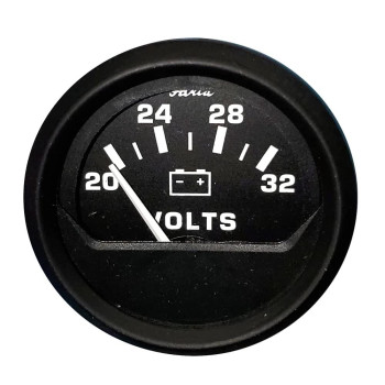 Faria 12860 Euro Voltmeter Gauge 2032 Vdc 2