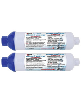 Valterra A011132Vp Aquafresh Replacement Exterior Rv Water Filter Whose Connections Pack Of 2