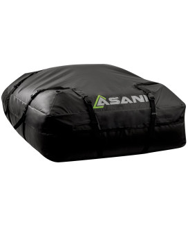 Asani Waterproof Car Roof Top Cargo Carrier Bag With 8 Heavyduty Straps And Buckles Weatherproof Luggage Roofbag For Rooftop