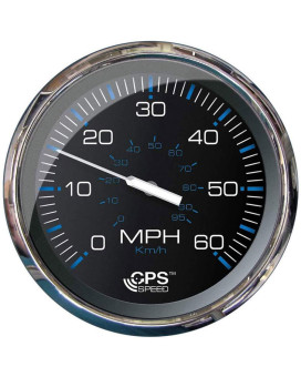 Faria Beede 33761 Chesapeake Stainless Steel Speedometer 60 Mph Studded 5 Black