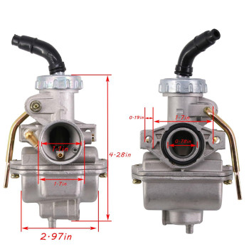 Hooai Pz20 Carburetor For Kazuma Baja 50Cc 70Cc 90Cc 110Cc 125Cc Taotao 110B Nst Sunl Chinese Quad 4 Stroke Atv 4 Wheeler Go Kar