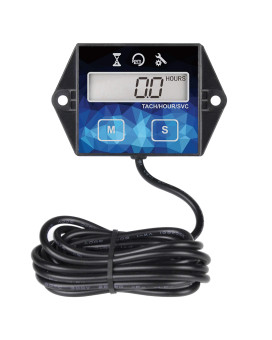 Runleader Small Engine Hour Meter Digital Tachometer Maintenance Reminder Battery Replaceable User Shutdown Use For Ztr Law