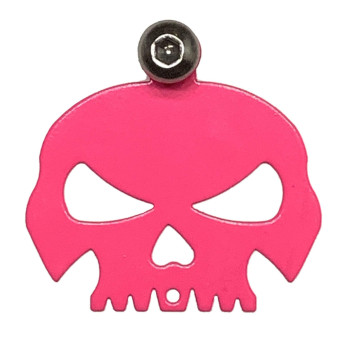 Kustom Cycle Parts Universal Pink Skull Bell Hanger Bolt And Ring Included Fits All Harley Davidson Motorcycles More Proud