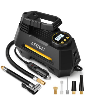 Astroai Tire Inflator Portable Air Compressor Tire Air Pump For Car Tires Car Accessories 12V Dc Auto Pump With Digital Press