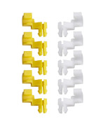 Hercoo Tailgate Handle Door Lock Rod Clips Left Right Driver Passenger Side Yellow White 5Mm Rod Size For 6929312030 692931204