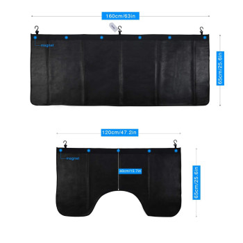 Rupse Automotive Mechanic Magnetic Fender Cover Mat Pad Set With Hooks Big Size For Suv 3Pcs