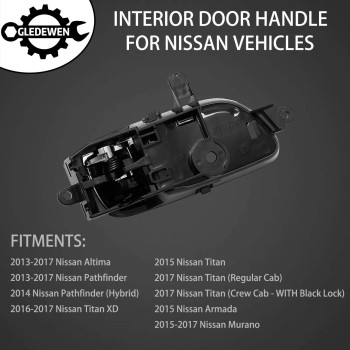 Interior Door Handle Front Rear Left Driver Side For 20132017 Nissan Altima Pathfinder 2015 2017 Nissan Titan 20162017 Tit