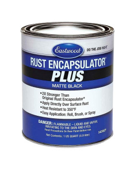 Eastwood Matte Black Rust Encapsulator Plus Long Lasting Durable Finish 1 Coat Maximum Rust Protection Heat Resistance Up To