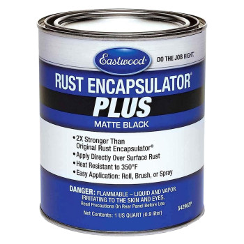 Eastwood Matte Black Rust Encapsulator Plus Long Lasting Durable Finish 1 Coat Maximum Rust Protection Heat Resistance Up To