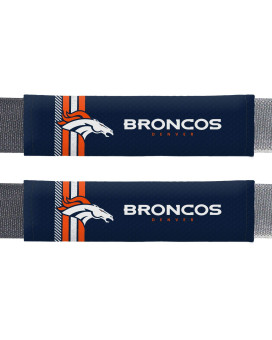 Fremont Die Nfl Denver Broncos Rally Seat Belt Pads Universal Fit Universal Fit Team Colors