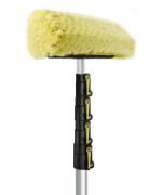 Doca Floor Scrub Brush With Long Handle 624 Ft Extension Pole 30 Ft Reach Outdoor Broom Car Wash Brush With Long Handl