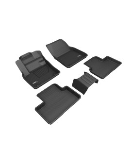 3D Maxpider Custom Fit Kagu Floor Mat (Black) Compatible With Volvo Xc40 2019-2023 - Full Set