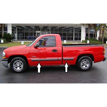 Automotive Authority Black Chrome Side Body Trim Molding For 19992006 Chevy Silverado 378 Wide Full Roll 20 Ft