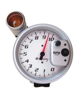 Equus E5080 5 Tachometer 10K Rpm White Dial Shift Light