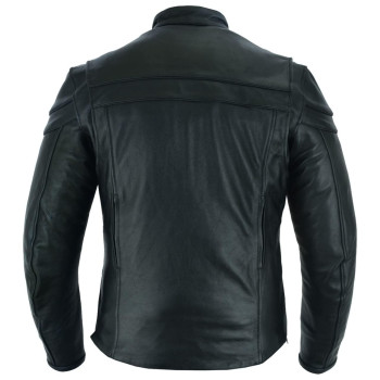 Vance Leathers Mens Premium Leather Motorcycle Racer Jacket With Vents Reflective Piping And Ccw Pockets 4Xl