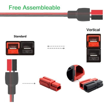 Solarenz Solar Panel Cable Connector Anderson Adapter Power Pole Adapter Connector Solar Connector