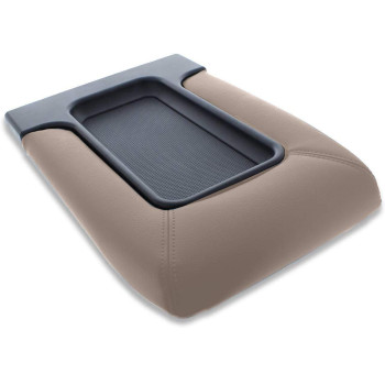 EcoAuto Center Console Lid Replacement Kit for 99-07 Silverado, Avalanche, Suburban, Sierra, Yukon - Replaces OEM 19127364, 19127365, 19127366 (Beige)