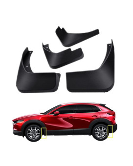 Mud Flaps Kit For 2024 Mazda Cx30 Cx30 20202023 Mud Splash Guard Fender Front And Rear 4Pc Set