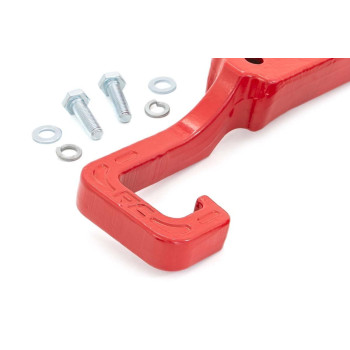 Rough Country Forged Tow Hooks For For 1522 Jeep Grand Cherokee Red Rs133