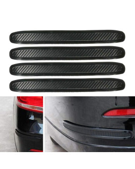 Sundan 4Pcs Black Anticollision Patch Bumper Guard Strip Antiscratch Bumper Protector Trim Universal For Cars Suv Pickup Truck