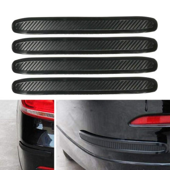 Sundan 4Pcs Black Anticollision Patch Bumper Guard Strip Antiscratch Bumper Protector Trim Universal For Cars Suv Pickup Truck