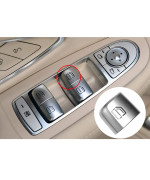 Moonlinks Window Switch Button Covers for Mercedes Benz C E GLC Class, Front Right Window Switch Repair Button Caps(1 Pcs,Fits Mercedes Benz W205 C Class W213 E Class W253 GLC Class 2018-2020)