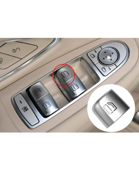 Moonlinks Window Switch Button Covers for Mercedes Benz C E GLC Class, Front Right Window Switch Repair Button Caps(1 Pcs,Fits Mercedes Benz W205 C Class W213 E Class W253 GLC Class 2018-2020)