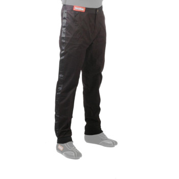 Racequip RQP1970097 Kids Pants Single Layer Trim&44; Black - 2XL