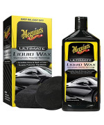 Meguiars G210516 Ultimate Liquid Wax Durable Protection That Shines Towel And Pad Included 16 Oz Bottle