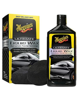 Meguiars G210516 Ultimate Liquid Wax Durable Protection That Shines Towel And Pad Included 16 Oz Bottle