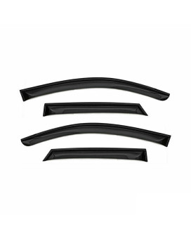 Omac Window Visor Vent Rain Guard Deflector For Toyota Chr 20182022 Smoke 4 Pcs