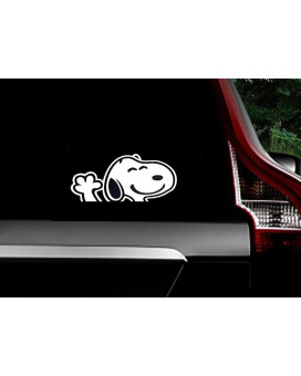 Horizont Rainbow Animated Design Snoopy Waving Decal Vinyl Sticker Graphics For Cars Trucks Suv Vans Walls Windows Laptop 55 In