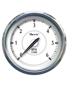 Faria Beede Instruments Newport Ss 4 Inch Tach 6000 Rpm Gasio 45002