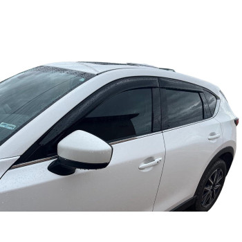 20172025 Tapeon Side Window Visor Deflectors For Mazda Cx5 Sport Touring Grand Touring Signature Smoke Tinted Rain Guards 201