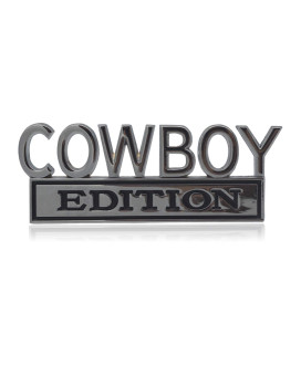 Geegeetop Universal Cow Boy Edition Emblem Sticker Replacement Car Truck Suv Compatible With Ford F150 Jeep Dodger Chevrolet Bad