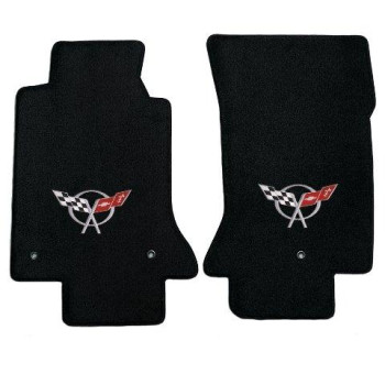 Corvette 1997-2004 2 Piece Black Ultimat C5 Logo Mat