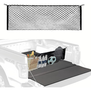 Upgrade Tailgate Bed Cargo Net Compatible with 2005 to 2022 2023 2024 Tacoma