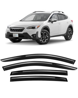 Clim Art Incredibly Durable Rain Guards For Subaru Xv Crosstreksubaru Impreza 20172023 Hatchback Original Tapeon Window Defl