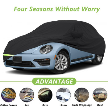 Yixin Waterproof Car Covers For 19982024 Volkswagen New Beetle 190T Covers Customer Fit 100 Waterproof Windproof Strap Doubl