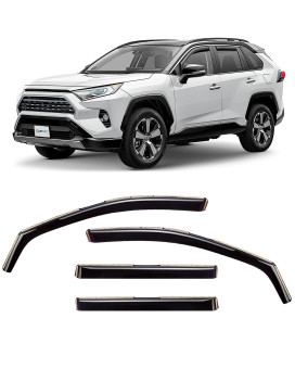 Clim Art Inchannel Incredibly Durable Rain Guards For Toyota Rav4 20192024 Original Window Deflectors Vent Deflector Vent W