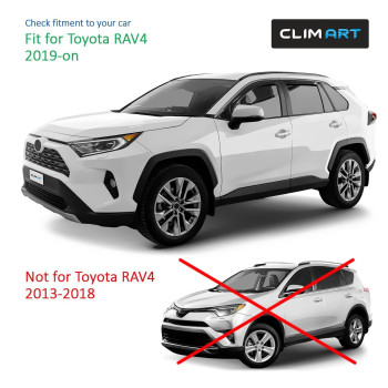 Clim Art Inchannel Incredibly Durable Rain Guards For Toyota Rav4 20192024 Original Window Deflectors Vent Deflector Vent W