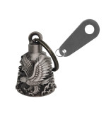 Motorcycle Bell with Hanger for Biker, Good Luck Biker Bells & Motorcycle Accessories, Key Chain with Delicate Luck Bell