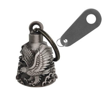 Motorcycle Bell with Hanger for Biker, Good Luck Biker Bells & Motorcycle Accessories, Key Chain with Delicate Luck Bell