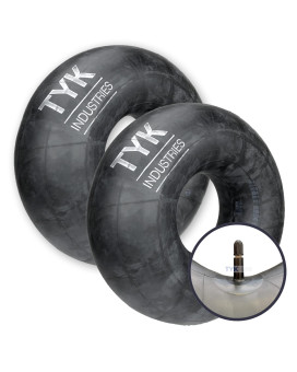Pair of (2) TYK 5.70-8, 5.00-8 Lawn Mower Inner Tubes with TR13 Short Rubber Valve Stems