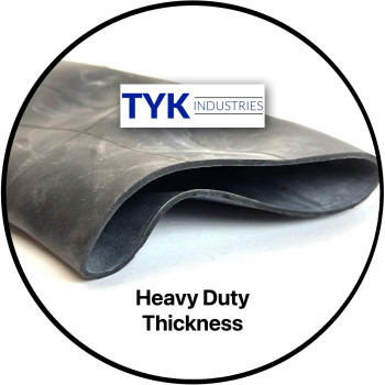 Pair of (2) TYK 5.70-8, 5.00-8 Lawn Mower Inner Tubes with TR13 Short Rubber Valve Stems